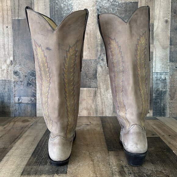 Larry Mahan Tall Western Cowboy Boots Mens 10 D - Picture 11 of 14
